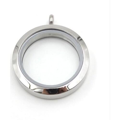 2020 Wholesale Screw Twist Stainless Steel Floating Locket Pendant Glass Memory Waterproof Floating Charm Locket For Women