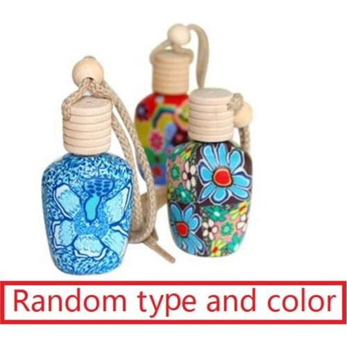 300pcs/lot Empty Car pendant, soft clay aromatherapy car hanging empty perfume bottle, car accessories