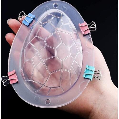 3D Polycarbonate Chocolate Molds Happy Easter Egg Rabbit Chocolate Moulds Plastic Baking Pastry Bakery Festival Bakeware Tools