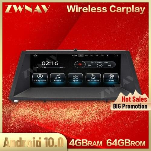4+64G Android 10.0 screen Car multimedia player For BMW X5 X6 2007 2008 2009 2010 GPS Navi Auto audio radio stereo IPS head unit