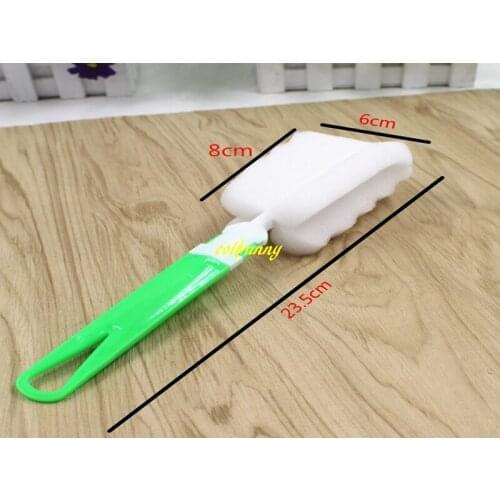 50pcs/lot Freeshipping Removable Sponge Bottle Cleaning Sponge Brushes Glass Milk Bottle Cup Brush Cup Scrubber Washing Brushes