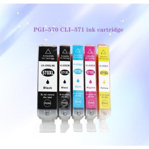 570 571 PGI-570 CLI-571 Compatible iInk Cartridge For Canon PIXMA MG5750 MG5751 MG5752 MG6850 MG6851 MG6852 TS6050 TS5050 Printe