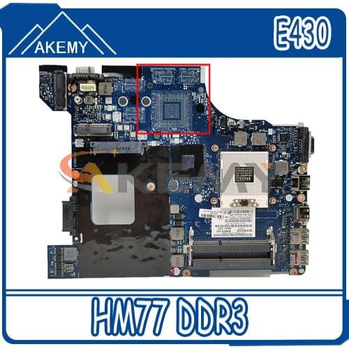 Akemy QILE1 LA-8131P For Lenovo Thinkpad E430 E430C Laptop Motherboard FRU 04W4018 04Y1168 PGA989 HM77 DDR3 100% Test Work
