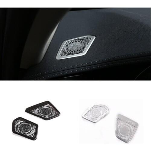 2 Pcs Aluminum Alloy Dashboard Air Condition Outlet Vent Frame Molding Cover Sticker Fit For BMW 3 Series G20 G28 2019-2020 LHD