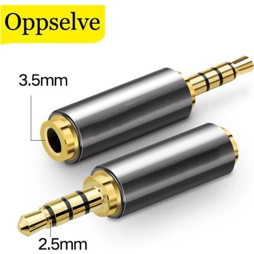 Jack 3.5 mm to 2.5 mm Audio Adapter 2.5mm Male to 3.5mm Female Plug Connector for Aux Speaker Cable Headphones Micphone Jack 3.5