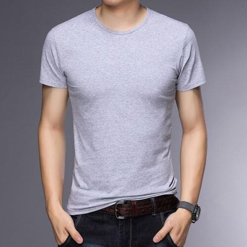 Free shipping mens summer pure cotton t shirt high quality male pure color cotton o-neck t shirt short sleeve