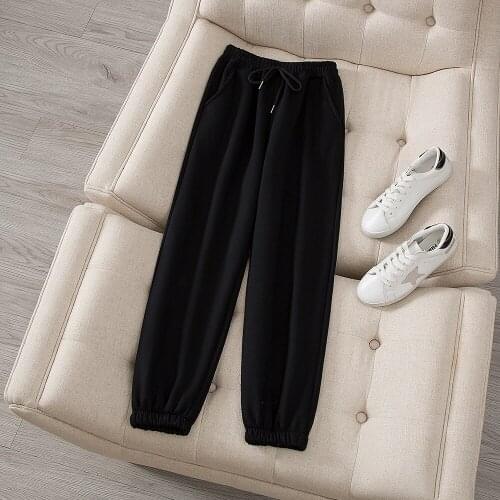 Harem Pants Women Joggers Casual Loose Korean Style Thick Sweatpants Autumn Winter Fashion New Trousers Femme Workout Sweatpants
