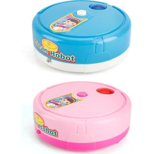 Childrens Simulation Small Home Appliances Toys Play House Lighting Music Mini Sweeping Robot Toys Birthday Gifts For Children