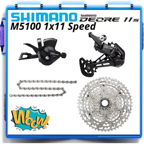 SHIMANO DEORE M5100 Groupset MTB Bike 1x11-Speed 11-42T 11-51T M5100 Shifter Rear Derailleur Cassette M5100 Group Mountain Bike