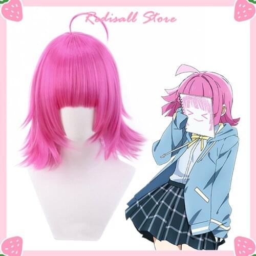 LoveLive! Cosplay Tennouji Rina Wig Pink Short Girls Synthetic Hair Nijigasaki High School Club Tennoji Rina