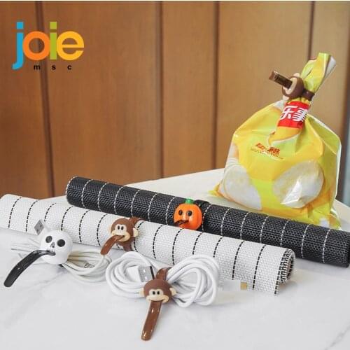 Joie Snacks Sealing Rope Binding Band Food Sealing Clip Reusable Cartoon Silicone Bandage Household Convenient Sealer