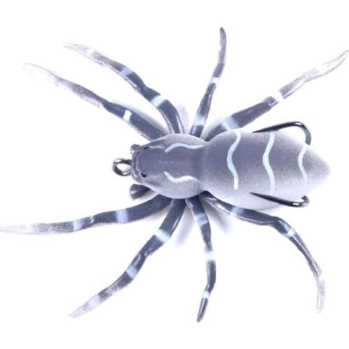 1pcs Luya Spider Soft Bait Fishing Lure Bionic Artificial Lure Plastic Fishing Lures Carbon Steel Hooks Pike Carp Baits