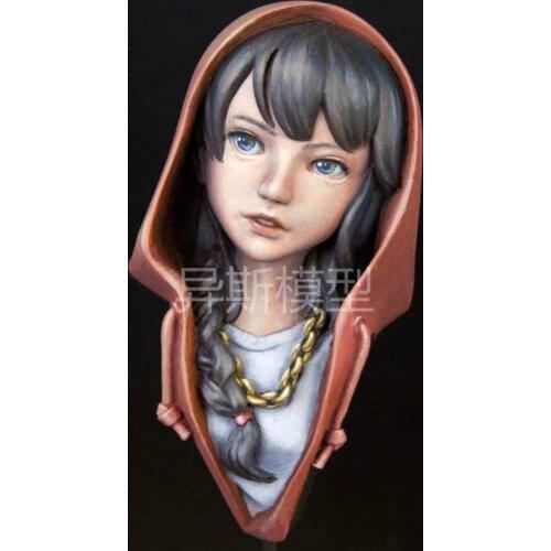 Resin Figure Kit 7cm Girl Bust #1 Unpainted Garage Resin Kit