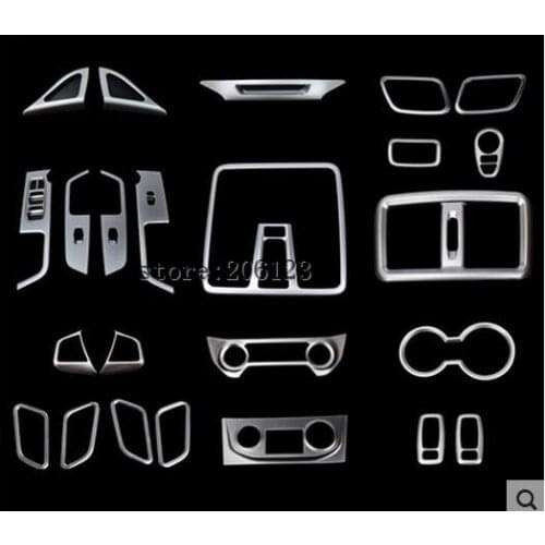 Center Console Panel Stickers Sequin Frame Interior Decoration For Hyundai Creta IX25 2016 Auto Accessories Car-styling