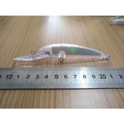10pcs Unpainted Fishing Lure Body Minnow Hardbaits Fishing Wobbler Artificial baits long bill 115mm 10g fishing lure SEBT55