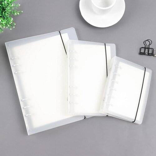 45 Sheets PP A5 A6 A7 Spiral Notebook Cover Transparent Matte Binder Cover for Diary Planner Paper Students Book Notebooks Cover