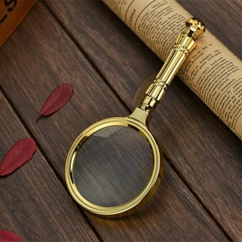Optical magnifier, 10 times ultra clear handheld reading magnifier, diameter 80MM