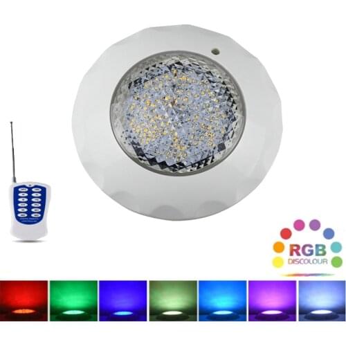 ABS LED Pool Light IP68 Waterproof Lighting Underwater Lamps AC12V Wall Mounted Lamps Submersible RGB Lights With Remote Control