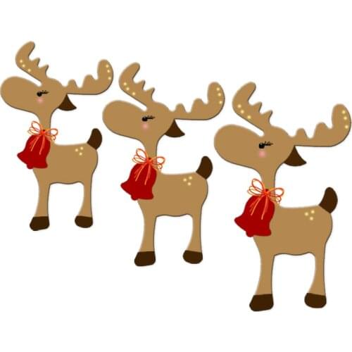 Christmas deer Cutting dies - New Die Cutting And Wooden Mold,HT711 Suitable For Common Die Cutting Machines On The Market