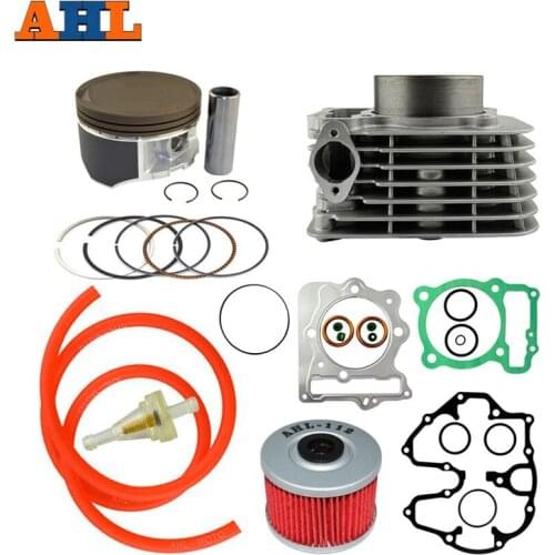 AHL Bore Size 85mm Air Cylinder Block & Piston Rings & Gasket & fuel Oil Tube & Oil Fuel Filter Kit For Honda XR400 1996-2004