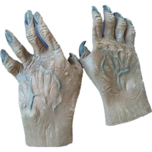 Halloween Props Gloves Foot Covers Werewolf Costume Soft Latex Durable Easy to Store for Party Novelty Toys Best Gift
