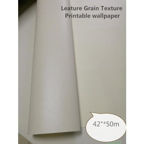 42"*50m ECO UV LATEX Printable Leature Grain Texture Wallpaper Roll