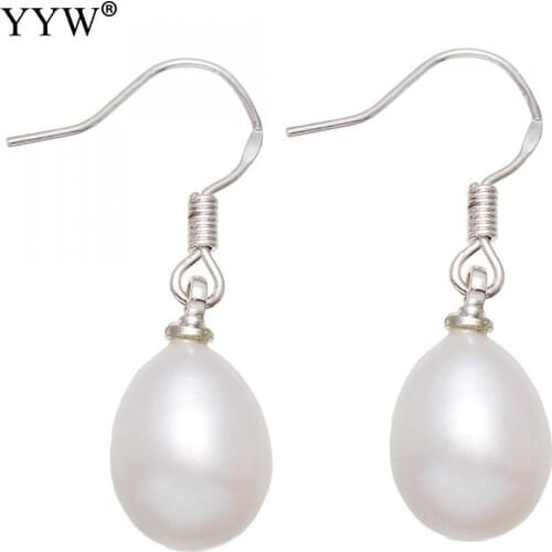 Sale Freshwater Pearl Drop Earring With Brass For Woman For Holiday Party Elegant Earring Wedding Banquet Female Gifts Jewellery