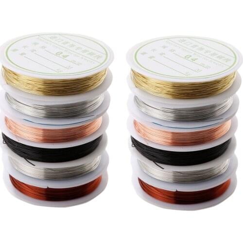 5/6Roll Copper Wire String Cord For Jewelry Making DIY Crafts Hanging Projects