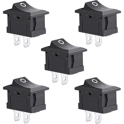 5pcs/lot Rocker Switch Circuit Switch 2 Pin Snap-in On/Off Position Snap Boat Rocker Switchs 12V/110V/250V OT8G