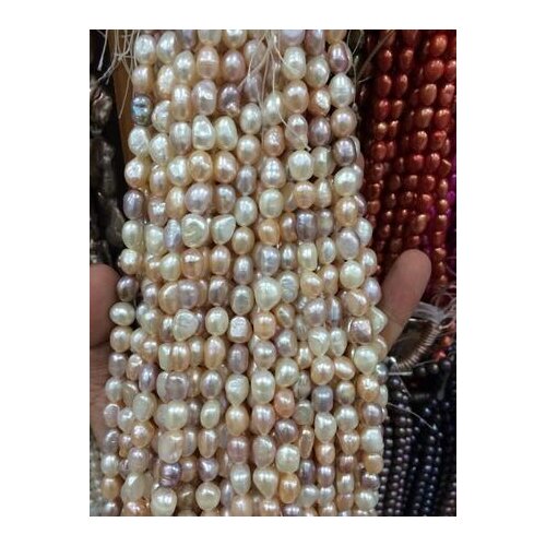 8 - 9 mm eau blanc rose pourpre perle de culture d'eau douce perles en vrac 15 "