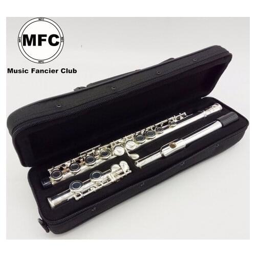 Free Shipping Brand New Music Fancier Club MFC Flute 16 Hole Closed Silver Plated Musical Instrument