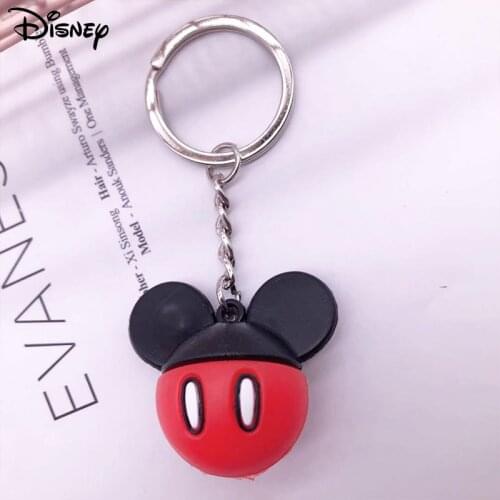 Disney Cute Creative Mickey Head Pendant Keepsake Car Keychains Women Girls Charm Bags Key Chain Accessories Lovers Keyring