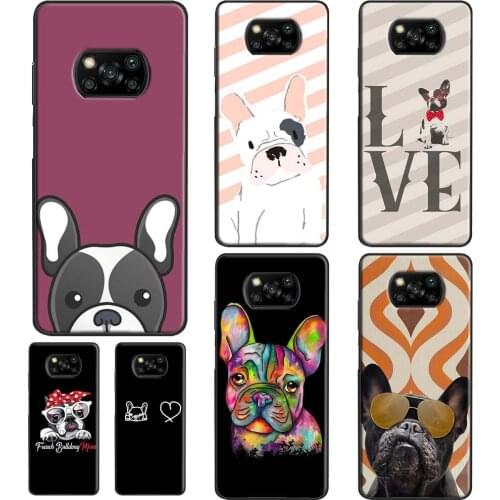 French Bulldog Cute Dogs For Xiaomi Mi 11 Ultra Note 10 Lite Mi 9T 10T Pro Case For POCO M3 X3 Pro F1 F2 F3 Cover