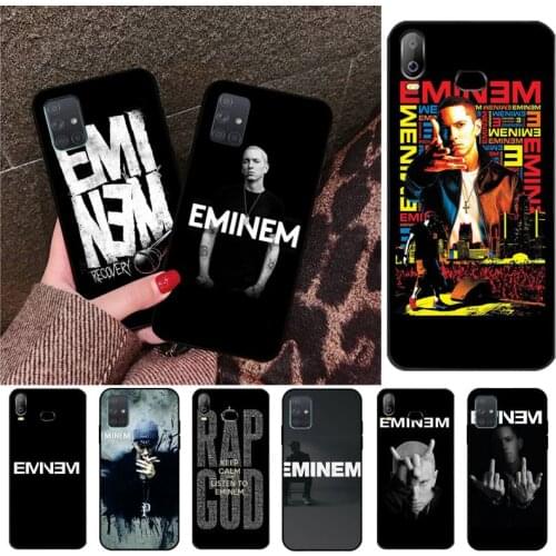CUTEWANAN Rapper Eminem DIY Painted Bling Phone Case For Samsung A10 A20 A30 A40 A50 A70 A80 A71 A91 A51 A6 A8 2018