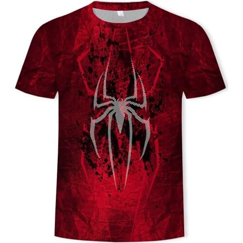 Disney Marvel Avengers3 Infinite Warfare Iron Spider-Man with3d Printing graphic t shirts Short-sleeved T-shirt Top men clothing