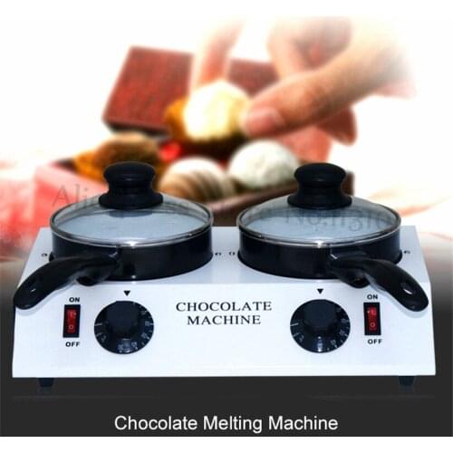 Chocolate Melting Machine Double Pots Fondue Hot Handmade Soap Non-stick Melter Stove Wax Melting Machine 220V/110V 80W