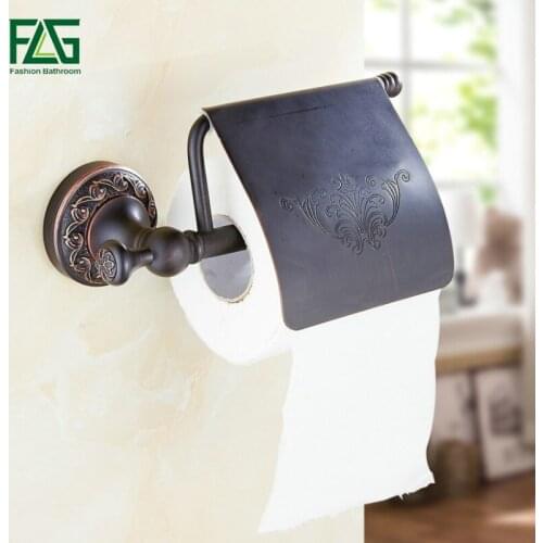 FLG Oil Rubbed Bronze Toilet Paper Holder Roll Holder Tissue Holder Solid Brass Bathroom Accessories Product G137-04ORB