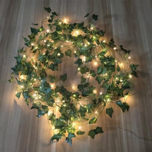10 Meters Artificial Plant Ivy Rattan Wall Hanging Fake Green Leaf Garland For Wedding Decoration Outdoor Party Decor