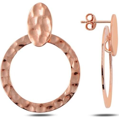 Mercan Silver Women's Gold Earrings