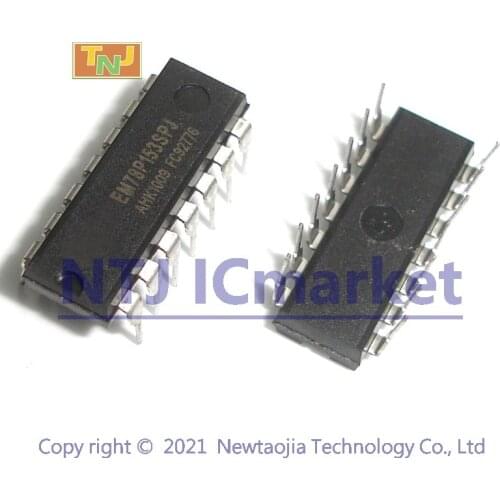 5 PCS EM78P153SPJ DIP-14 EM78P153 8-BIT MICRO-CONTROLLE