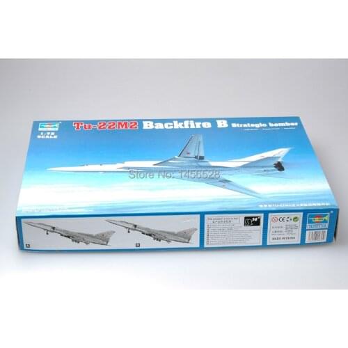 Trumpeter 1/72 01655 Tu-22M2 Backfire B Strategic bomber Assembly Model kits building scale model plane 3D puzzle plane