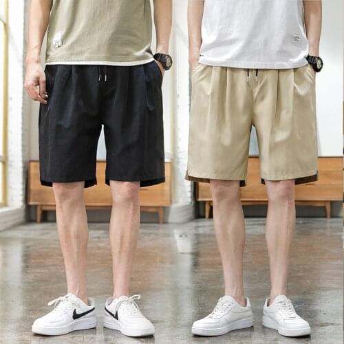 Mens Casual Bermuda Shorts Streetwear Man Casual Shorts Solid Color Fashion Mens Beach Shorts 2020 Summer New Dropshipping