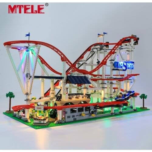 MTELE Brand LED Light Kit For 10261 Roller Coaster