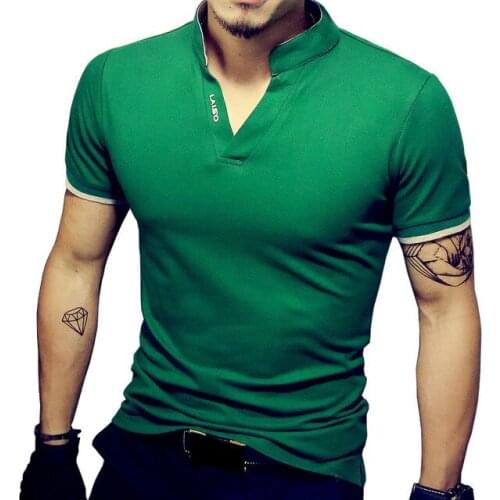 2020 New Arrival Cotton Men Polo Shirt Tops Fashion Brand Plus Size Short Sleeve Black White Polo Shirt Homme Camisa 5XL