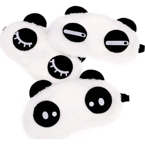 NEW 1PC Lovely Face White Panda Eye Mask Eyeshade Shading Sleep Cotton Goggles Eye Mask Sleep Mask Eye Cover Health Care