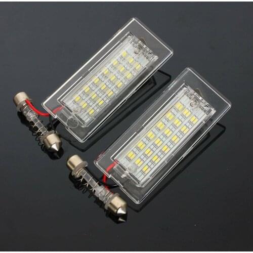 Pair For BMW X5 E53 X3 E83 03-10 Error Free LED Number License Plate Lights Lamp