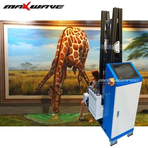 Easy Indoor Outdoor Large Format wall mural Inkjet Printer with dx7 double Head