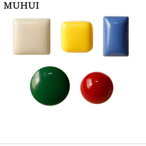 Geometric Simple lines Japanese Multicolor Stud Earrings Women Creative Funny Color Small Square Ear Clips Brinco