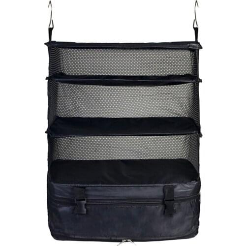 Storage Cabinets Hanging Wardrobe Linenette 3 Layers Space Saver Home Shelves Household Supplies Hanging Bag Folding