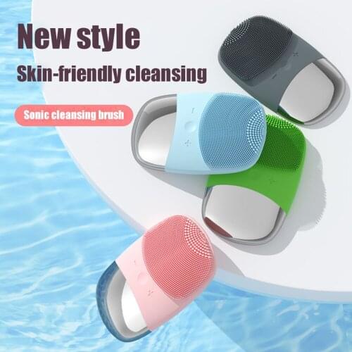 Mini Silicone Electric Face Cleansing Brush Electric Facial Cleanser Sonic Facial Skin Care Tools Cleansing Brush Skin Massager